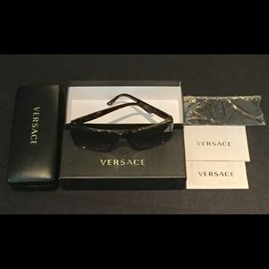Versace 4211 Sunglasses Brown Tortoise